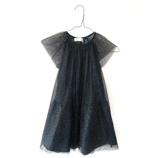 ザラキッズ(ZARA KIDS)のZARA  kids キッズ　ドレス　ワンピ　きらきら　グリーン(ワンピース)