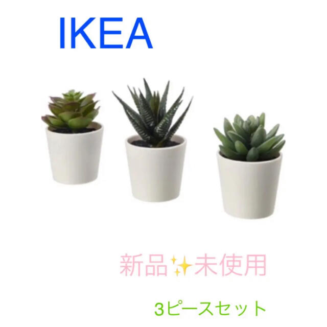 IKEA(イケア)のIKEA  FEJKA フェイカ 人工観葉植物鉢カバー付6cm 3個セット インテリア/住まい/日用品のインテリア小物(置物)の商品写真