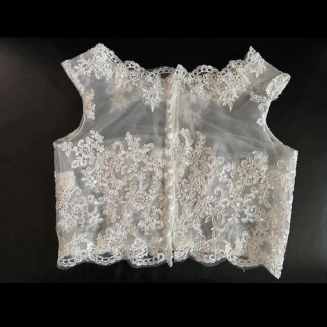 ウェディング　ボレロ　M レディースのフォーマル/ドレス(ウェディングドレス)の商品写真