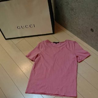 グッチ(Gucci)のほぼ未使用☆GUCCIピンクＴシャツ(Tシャツ(半袖/袖なし))