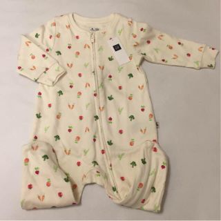 ベビーギャップ(babyGAP)の新品 長袖カバーオール 70 baby gap ベジタブル(カバーオール)