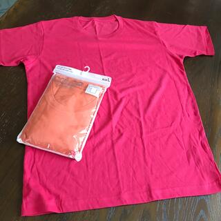 ユニクロ(UNIQLO)の未使用　紳士ユニクロTシャツ　Lサイズ2枚組(Tシャツ/カットソー(半袖/袖なし))
