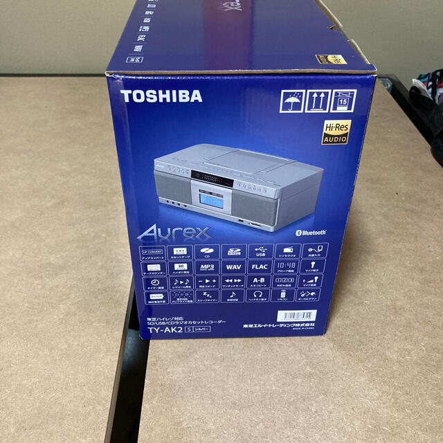 東芝ハイレゾ対応SD/USB/CDラジカセ　Aurex TY-AK2