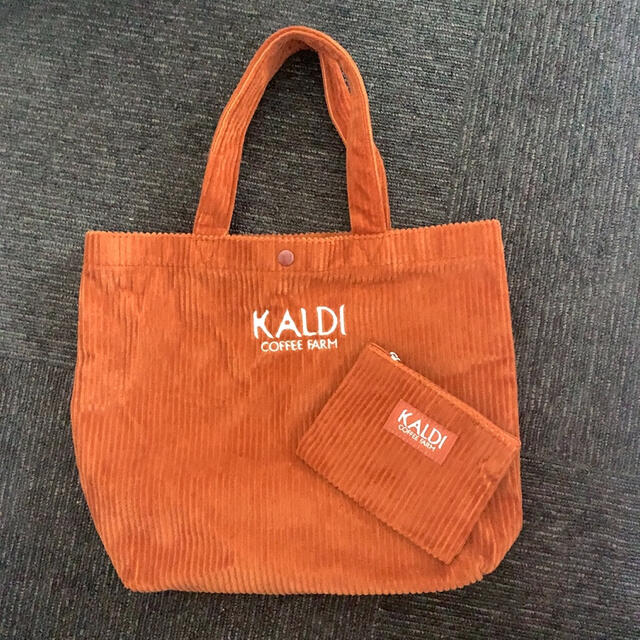 KALDI(カルディ)のカルディ　ミニポーチ付きコーデュロイトートバッグ レディースのバッグ(トートバッグ)の商品写真