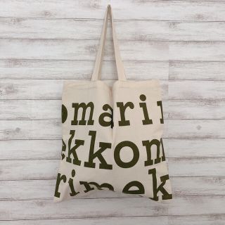 マリメッコ(marimekko)のマリメッコロゴ レディース トート バッグ エコ コットン 北欧 A4 ペア 鞄(トートバッグ)