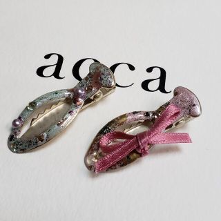 新作在庫 acca ピンク 未使用に近い JWAgE-m30037362195 ヘアピン