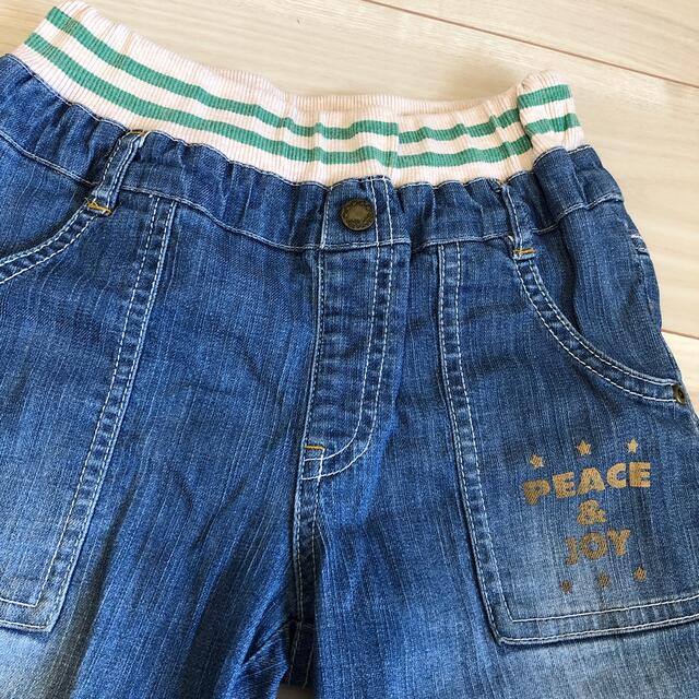 3can4on(サンカンシオン)の130サイズ  デニムハーフパンツ キッズ/ベビー/マタニティのキッズ服男の子用(90cm~)(パンツ/スパッツ)の商品写真