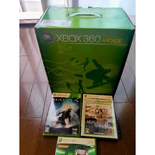 エックスボックス360(Xbox360)のXBOX360  250GB ソフト3枚(家庭用ゲーム機本体)