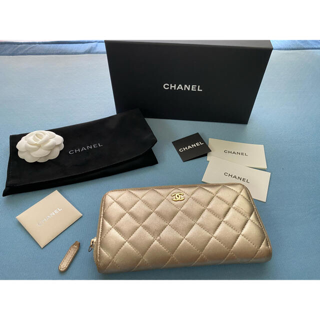 CHANEL 長財布　ゴールド