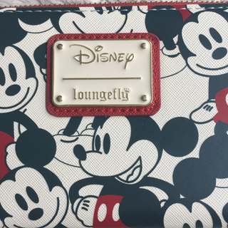 Loungefly x Disney ミッキー＆ミニー ジップ ラウンド長財布