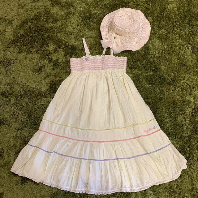 mezzo piano(メゾピアノ)のmezzo piano サマードレスワンピース値下げ🎵 キッズ/ベビー/マタニティのキッズ服女の子用(90cm~)(ワンピース)の商品写真