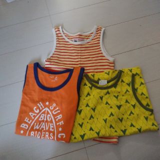 ギャップキッズ(GAP Kids)の子供服　男の子　夏　タンクトップ　まとめ売り　130(Tシャツ/カットソー)