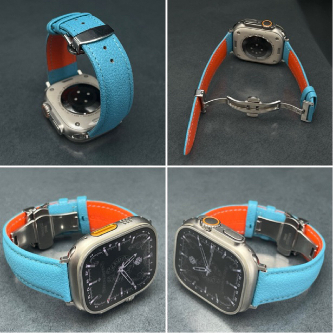 Apple Watch - ターコイズブルー アップルウォッチ用本革 Apple Watch - ターコイズブルー アップルウォッチ用本革