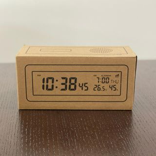 ムジルシリョウヒン(MUJI (無印良品))の無印良品　デジタル電波時計大音量アラーム機能付(置時計)