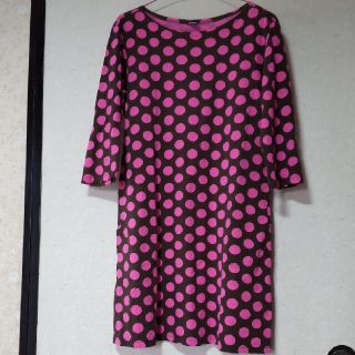 マリメッコ(marimekko)のmarimekko7部袖ワンピース(ひざ丈ワンピース)