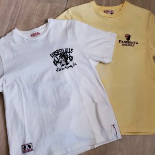 Sサイズ・パンディエスタ☆Tシャツ2枚セット パンダ好きさんいかがでしょうか♪(Tシャツ/カットソー(半袖/袖なし))