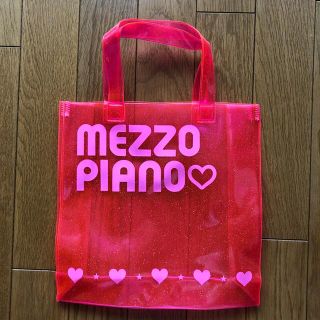 メゾピアノ(mezzo piano)のメゾピアノ♬ノベルティ　ピンククリアバック💗お値下げしました♬(トートバッグ)