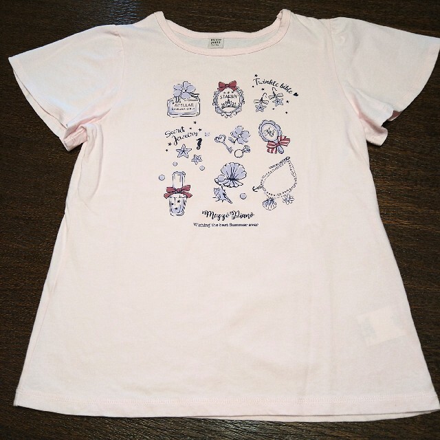 mezzo piano junior(メゾピアノジュニア)のメゾピアノ160Tシャツ2枚セット キッズ/ベビー/マタニティのキッズ服女の子用(90cm~)(Tシャツ/カットソー)の商品写真