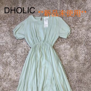 ディーホリック(dholic)のDHOLIC waist banding one piece ミント(ロングワンピース/マキシワンピース)