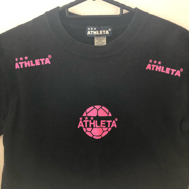 ATHLETA(アスレタ)の《専用》ATHLETA  Tシャツ　ピンクロゴ スポーツ/アウトドアのサッカー/フットサル(ウェア)の商品写真