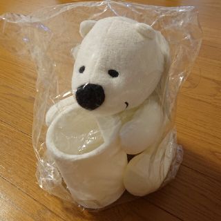 ヒタチ(日立)の白くまくん リモコン スタンド  非売品(ぬいぐるみ)