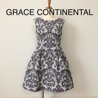 グレースコンチネンタル(GRACE CONTINENTAL)の405rs様専用　グレースコンチネンタル　カスリオーナメント　ワンピース(ミニワンピース)