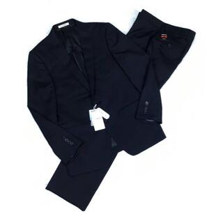 アオキ(AOKI)のアオキLES MUESレ・ミューストレッチ素材シングルセットアップスーツ紺(セットアップ)