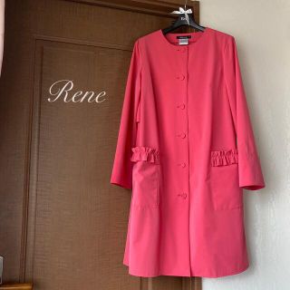 ルネ(René)の2019年rene♡  レイニー　フリルレインコート　34（36）ピンクレッド　(その他)