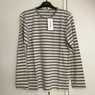 マリメッコ(marimekko)の【未使用】マリメッコ Tasaraita Pitkahihaカットソー XS(カットソー(長袖/七分))