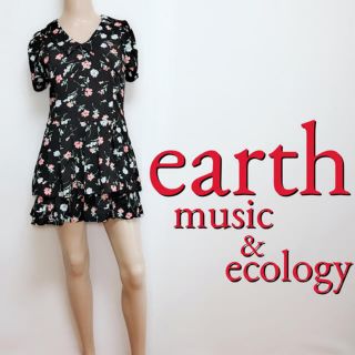 アースミュージックアンドエコロジー(earth music & ecology)の間違いなし♪アース フェミニン 段フレアワンピース♡ダズリン ジルスチュアート(ミニワンピース)