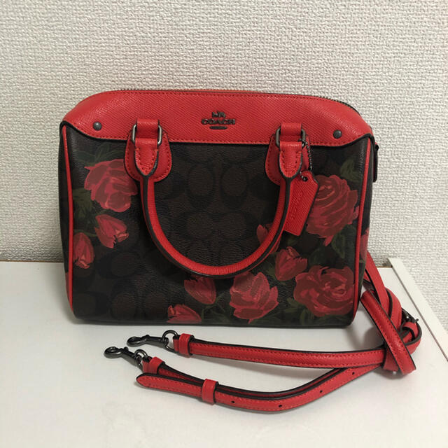 コーチ　coach バック　薔薇　(美品)