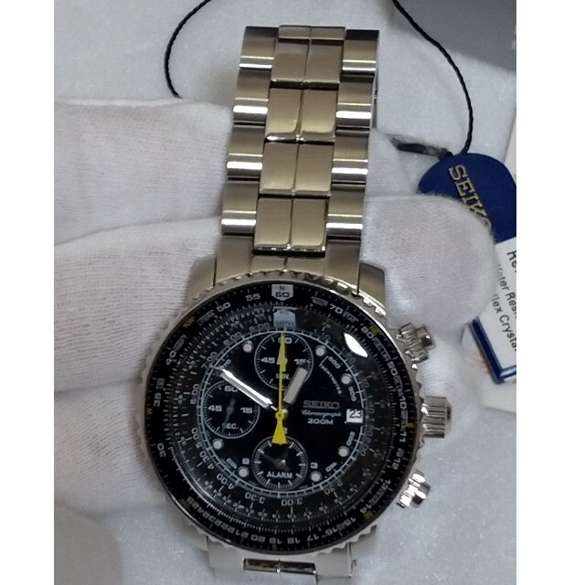 稼働品！【SEIKO】セイコー パイロット クロノ 7T62-0EB0 ブラック 腕時計(アナログ) - maquillajeenoferta.com