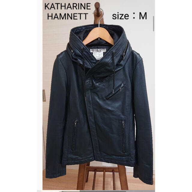 KATHARINE HAMNETT LONDON ライダース L シープスキン