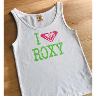 ロキシー(Roxy)のROXY💕タンクトップ　140 トップス　白　女の子(Tシャツ/カットソー)
