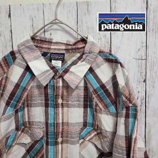 パタゴニア(patagonia)の【XL】パタゴニア　オーガニックコットン１００％ 半袖シャツ ハワイシャツ(シャツ)