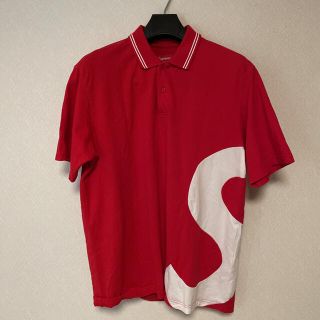 シュプリーム(Supreme)のシュプリーム 19SS S Logo Polo Sロゴ ポロシャツ M 赤(ポロシャツ)