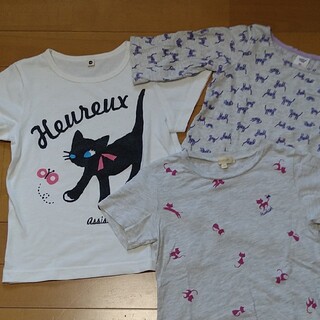 ハッシュアッシュ(HusHush)のネコちゃんTシャツ3枚セット (Tシャツ/カットソー)