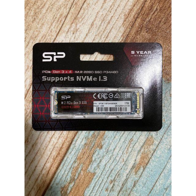 シリコンパワーSSD 1TB 3D NAND M.2 PCIe3.0