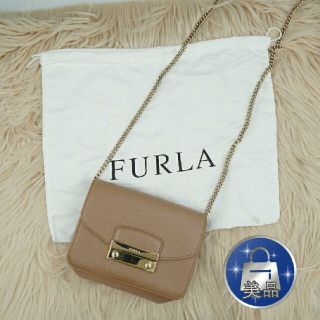 フルラ(Furla)の美品 FURLA フルラ メトロポリス ミニ チェーン ショルダーバック(ショルダーバッグ)