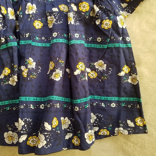 [LAGKAW] flower print tunic blouse キッズ/ベビー/マタニティのキッズ服女の子用(90cm~)(ブラウス)の商品写真