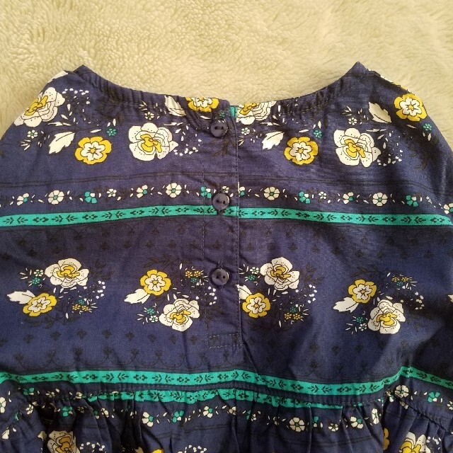 [LAGKAW] flower print tunic blouse キッズ/ベビー/マタニティのキッズ服女の子用(90cm~)(ブラウス)の商品写真