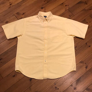 ギャップ(GAP)のGAP オックスフォードシャツ 半袖 ボタンダウン ビッグシルエット 黄色(シャツ)