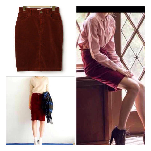 Ungrid(アングリッド)のungrid アングリッド 秋冬ハイウエストペンシルスカート レディースのスカート(ひざ丈スカート)の商品写真