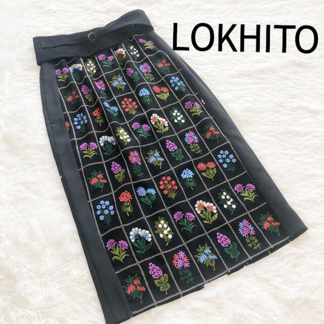 LOKHITO botanical embroidery skirt size1