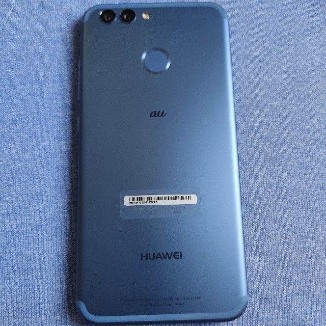 HUAWEI(ファーウェイ)のHUAWEI　nova2 au HWV31 オーロラブルー　おまけ付き スマホ/家電/カメラのスマートフォン/携帯電話(スマートフォン本体)の商品写真