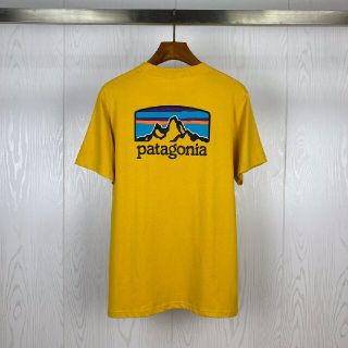 パタゴニア(patagonia)の海外正規品　即日発送　patagonia　半袖　Tシャツ　イエロー　Mサイズ(Tシャツ/カットソー(半袖/袖なし))