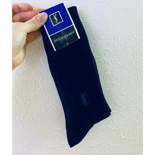 イヴサンローランボーテ(Yves Saint Laurent Beaute)のYSL♡メンズ紺靴下(ソックス)