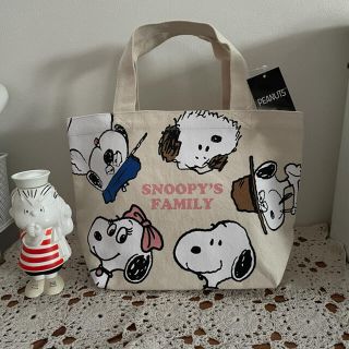 スヌーピー(SNOOPY)の新品＊スヌーピー ミニトートバッグ / FAMILY(トートバッグ)