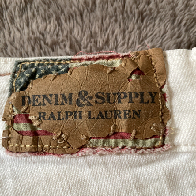 Denim & Supply Ralph Lauren(デニムアンドサプライラルフローレン)のラルフローレン　ホワイトデニム　24インチ レディースのパンツ(デニム/ジーンズ)の商品写真