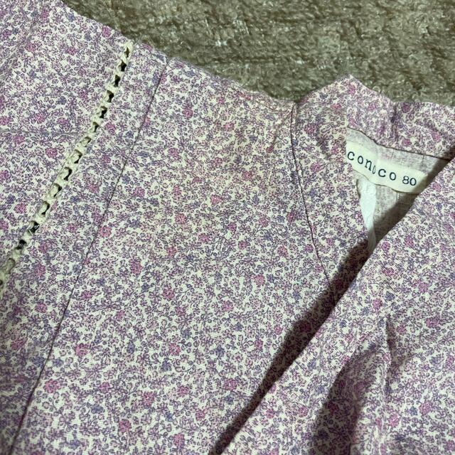 ベビー　甚平　薄紫　80 キッズ/ベビー/マタニティのベビー服(~85cm)(ロンパース)の商品写真